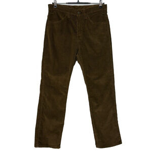 Vintage Levis Pants Mens 32X29 Brown Corduroy Straight Leg White Tab Casual